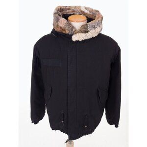 MR & MRS ITALY New Mini Parka Quilt Lining Lamb Fur Multi Natural